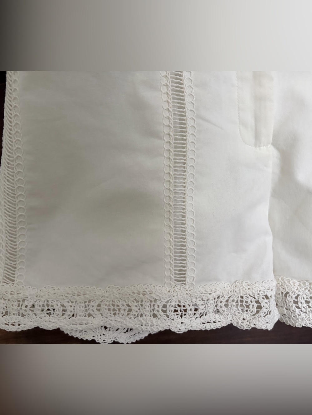 Zara off white Crochet Trim Women’s Shorts/ Size Medium - Picture 4 of 9